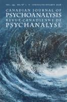 Canadian Journal of Psychoanalysis / Revue canadienne de psychanalyse